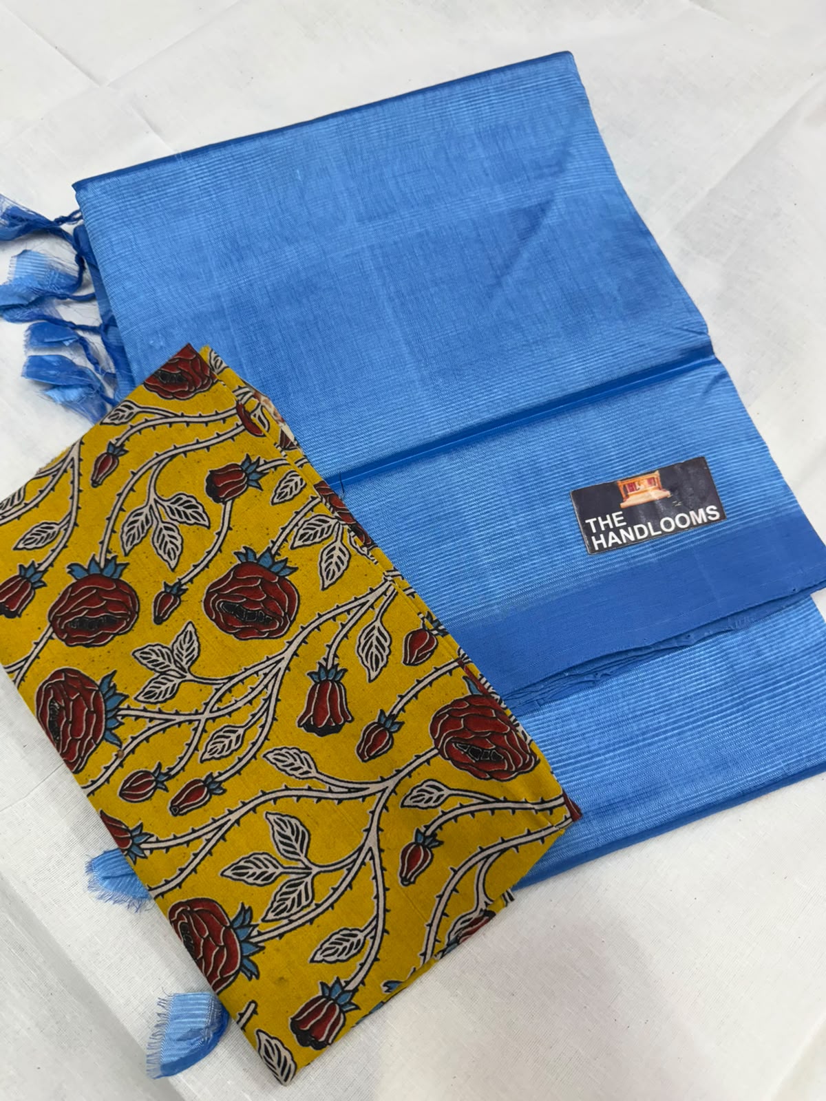 Mangalagiri plain pattu by cotton handloom saree