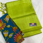 Mangalagiri plain pattu by cotton handloom saree