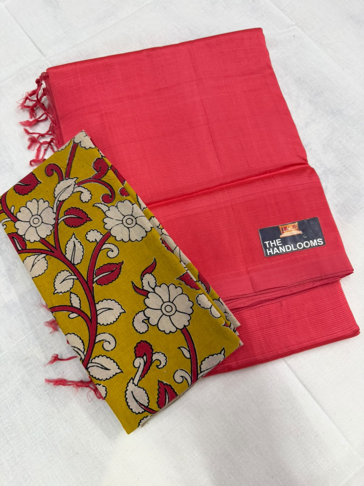 Mangalagiri plain pattu by cotton handloom saree