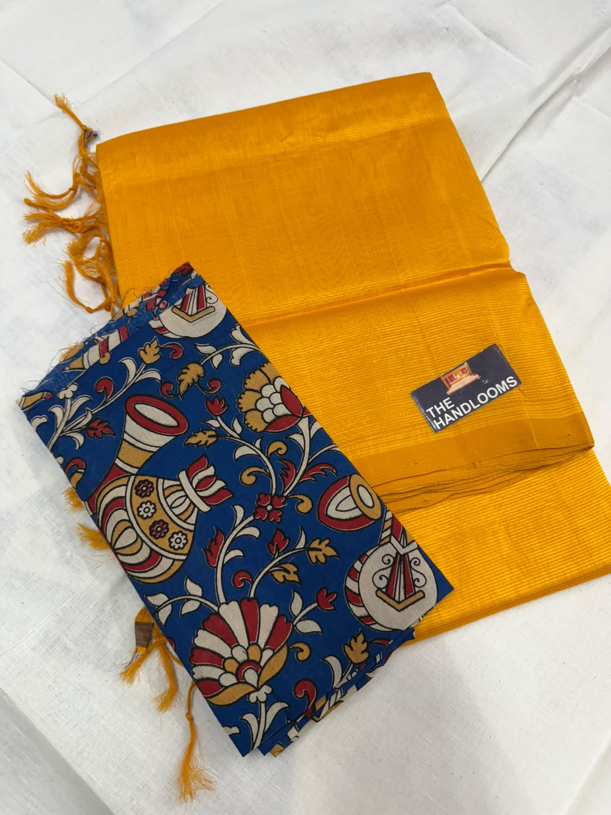 Mangalagiri plain pattu by cotton handloom saree