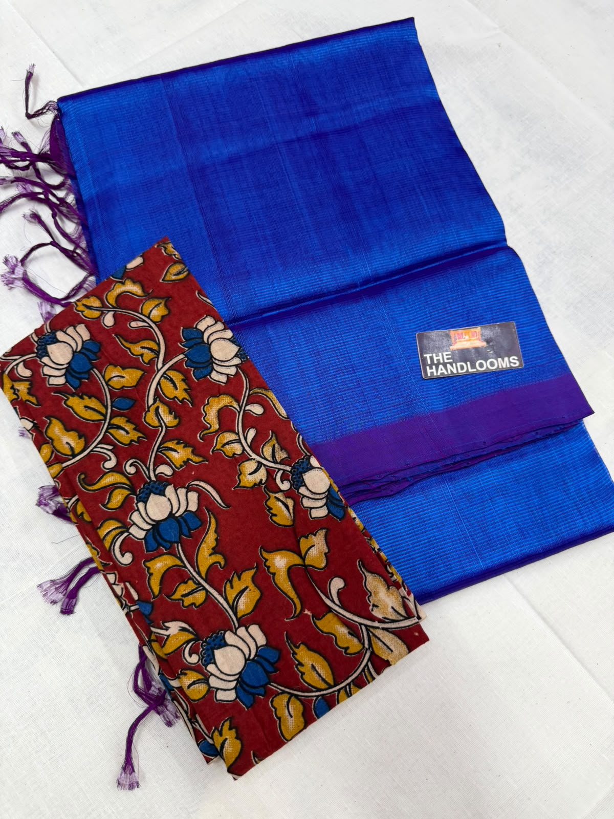 Mangalagiri plain pattu by cotton handloom saree
