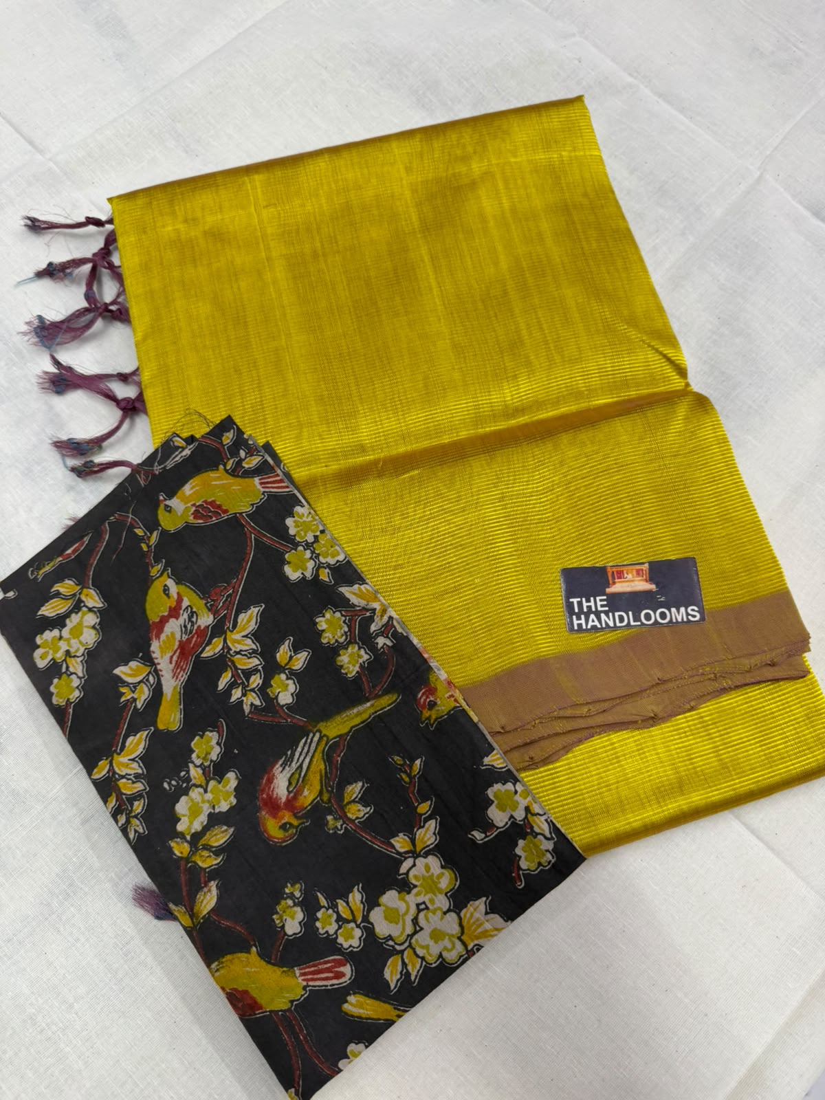 Mangalagiri plain pattu by cotton handloom saree