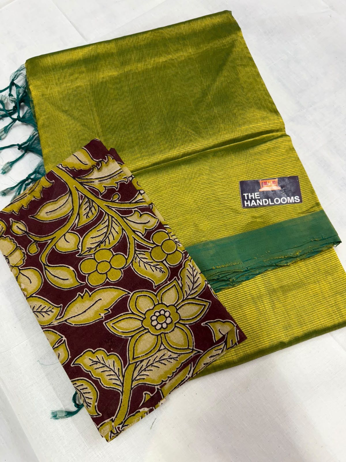 Mangalagiri plain pattu by cotton handloom saree