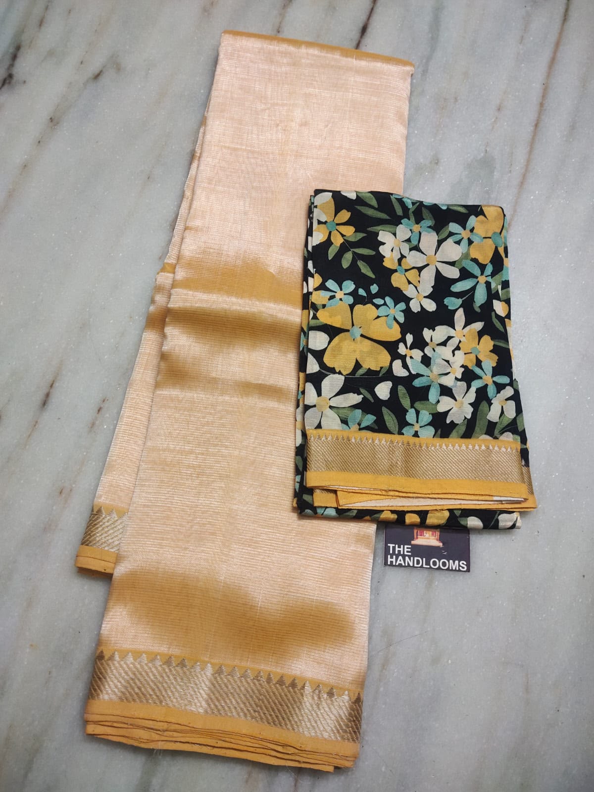 Mangalagiri Pure Handloom Pattu by Cotton Saree