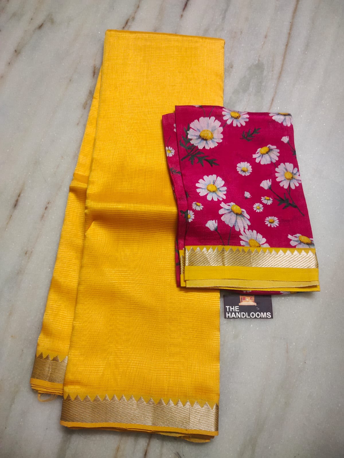 Mangalagiri Pure Handloom Pattu by Cotton Saree