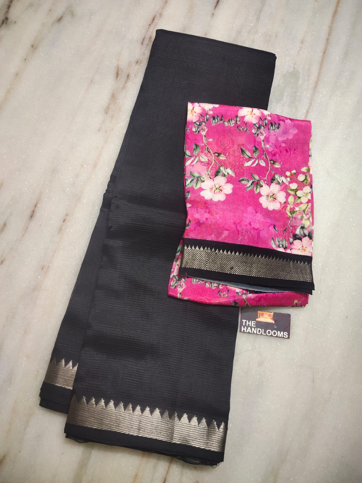 Mangalagiri Pure Handloom Pattu by Cotton Saree