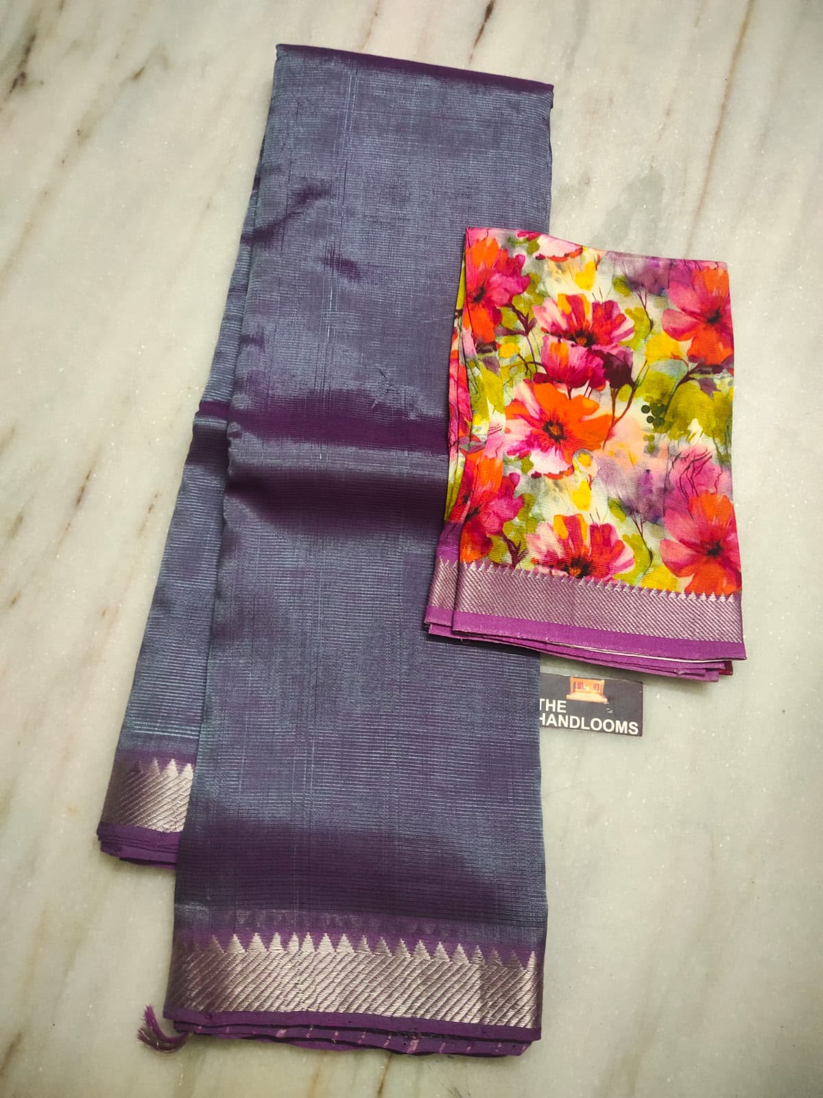 Mangalagiri Pure Handloom Pattu by Cotton Saree