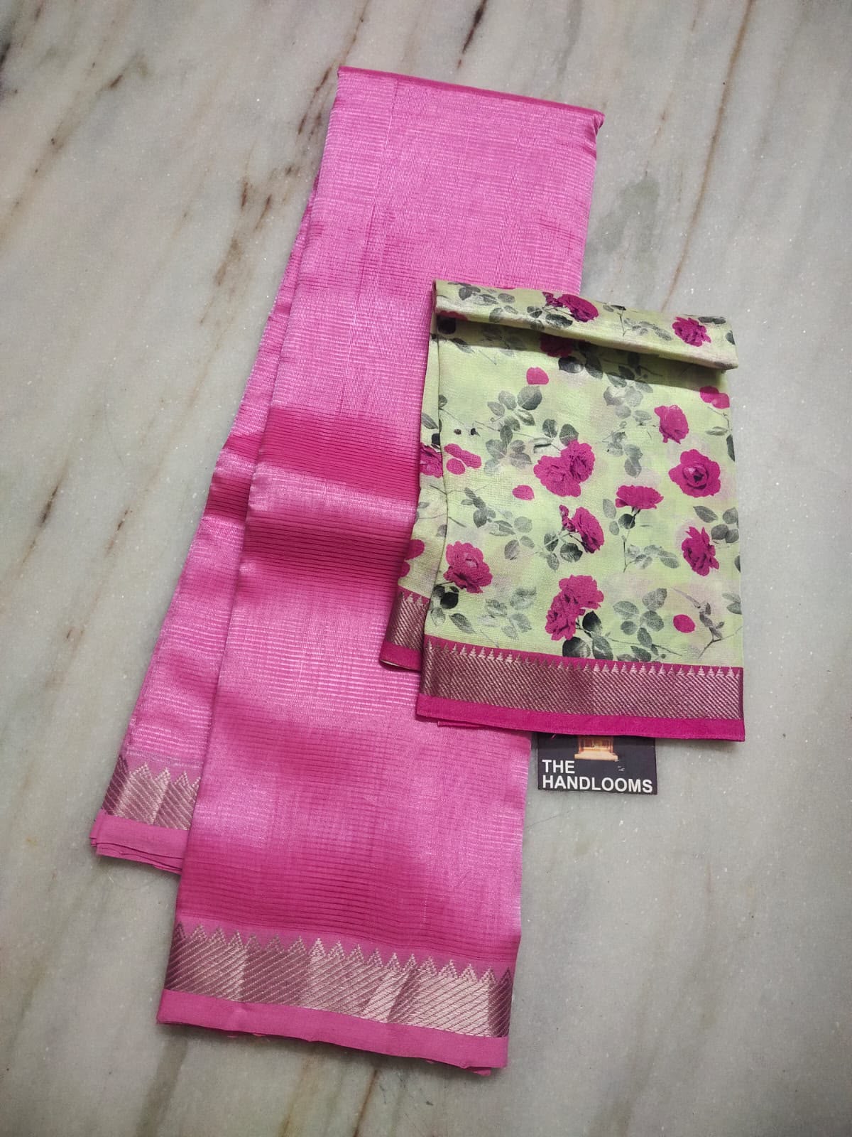 Mangalagiri Pure Handloom Pattu by Cotton Saree