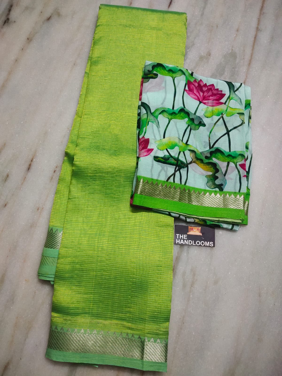 Mangalagiri Pure Handloom Pattu by Cotton Saree