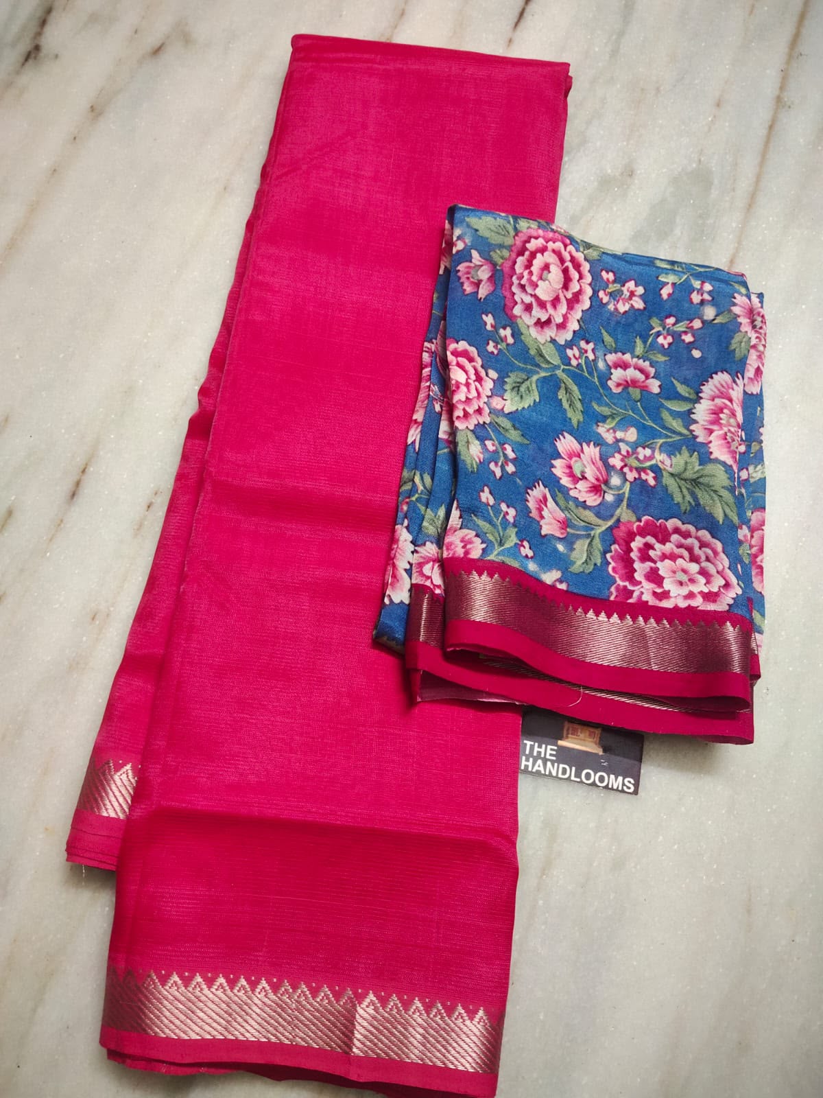 Mangalagiri Pure Handloom Pattu by Cotton Saree