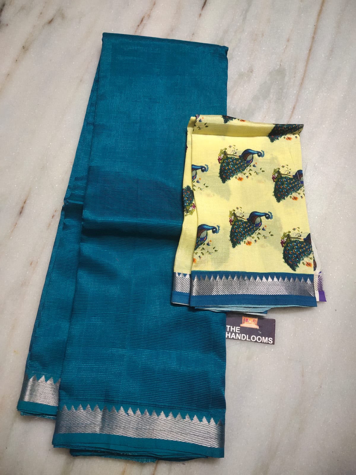 Mangalagiri Pure Handloom Pattu by Cotton Saree