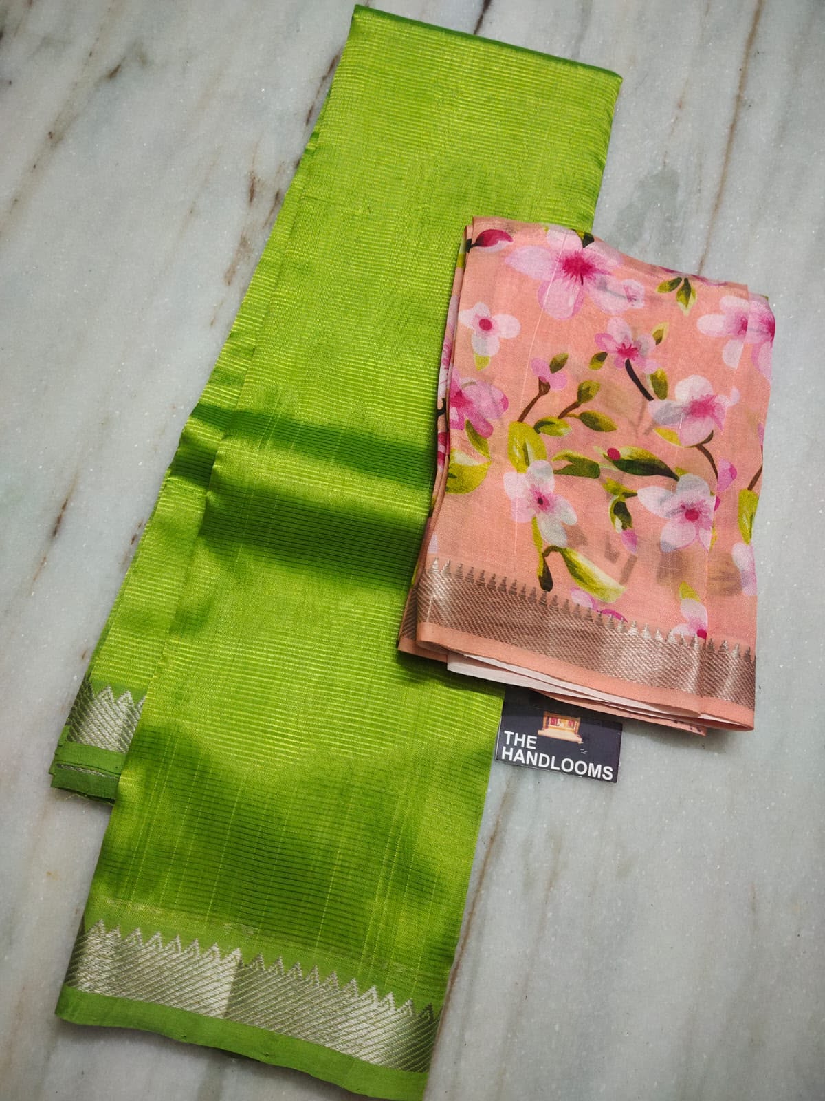 Mangalagiri Pure Handloom Pattu by Cotton Saree