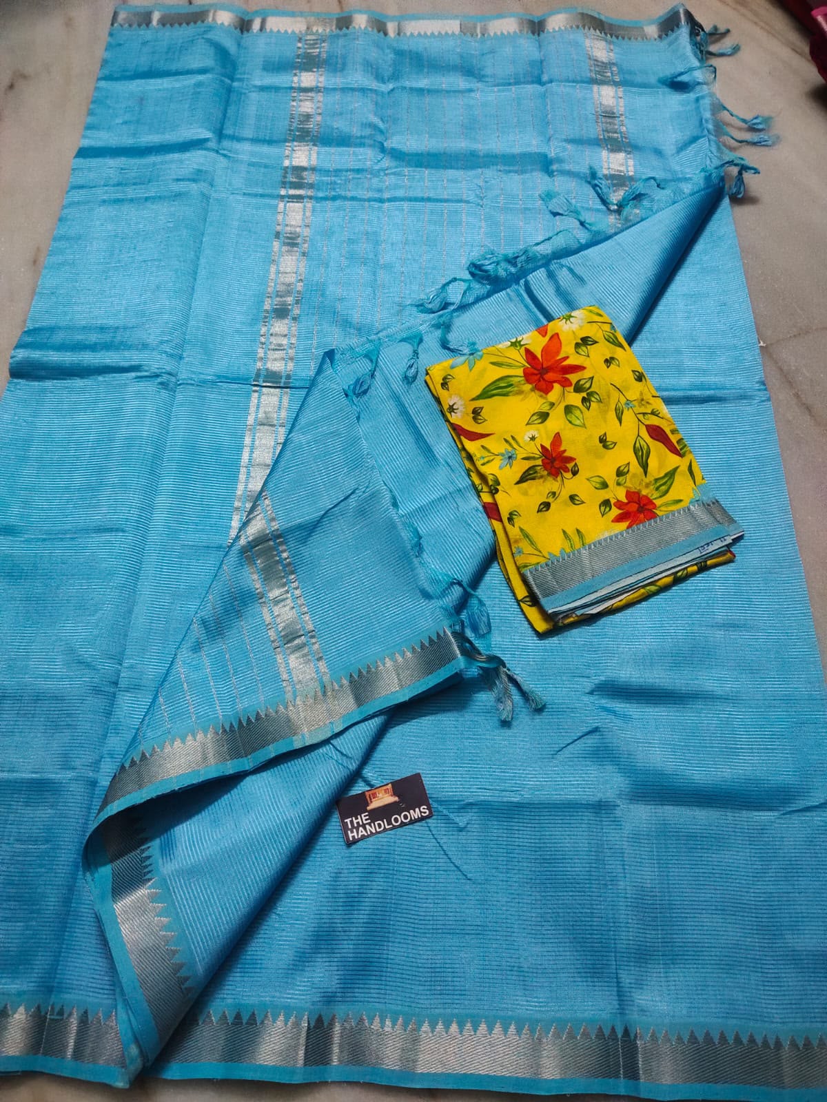 Mangalagiri Pure Handloom Pattu by Cotton Saree