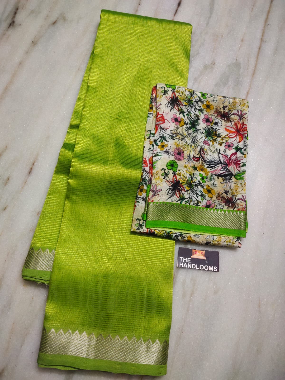 Mangalagiri Pure Handloom Pattu by Cotton Saree