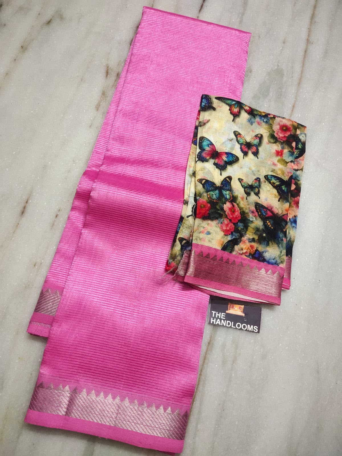 Mangalagiri Pure Handloom Pattu by Cotton Saree