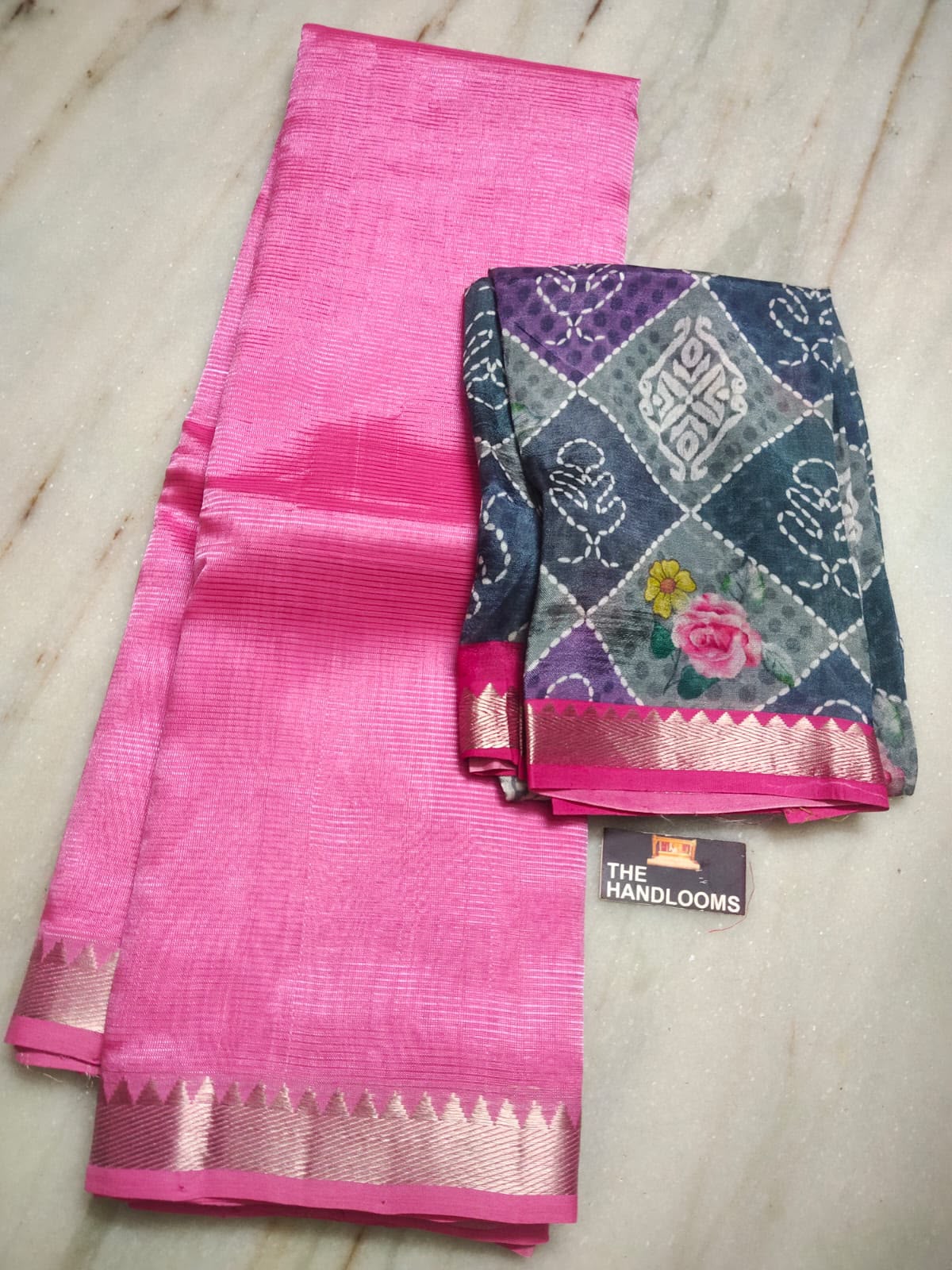 Mangalagiri Pure Handloom Pattu by Cotton Saree