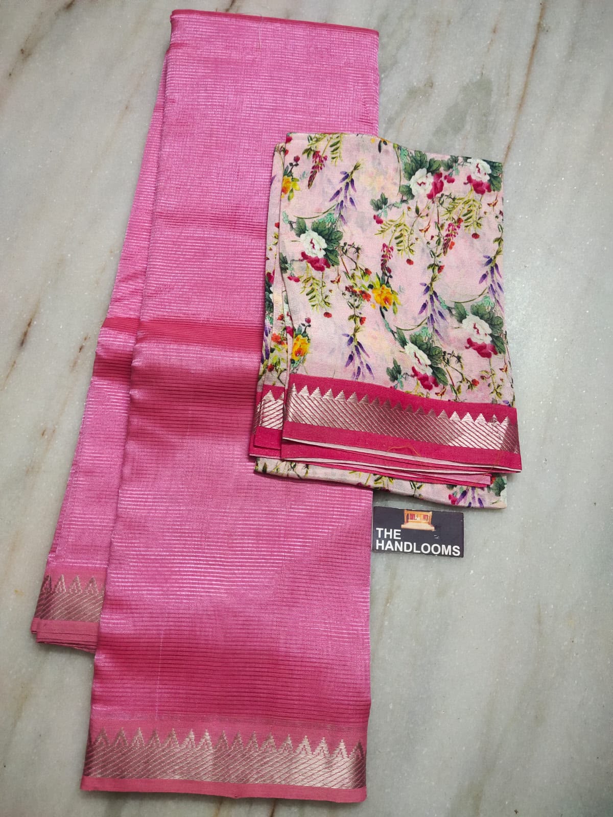 Mangalagiri Pure Handloom Pattu by Cotton Saree