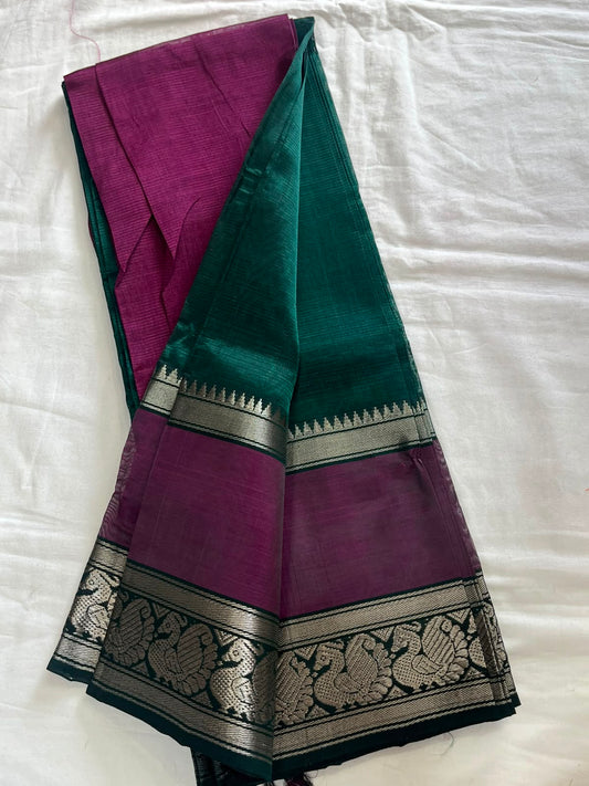 Mangalagiri Pure Handloom Pattu by Cotton Saree