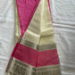Mangalagiri Pure Handloom Pattu by Cotton Saree