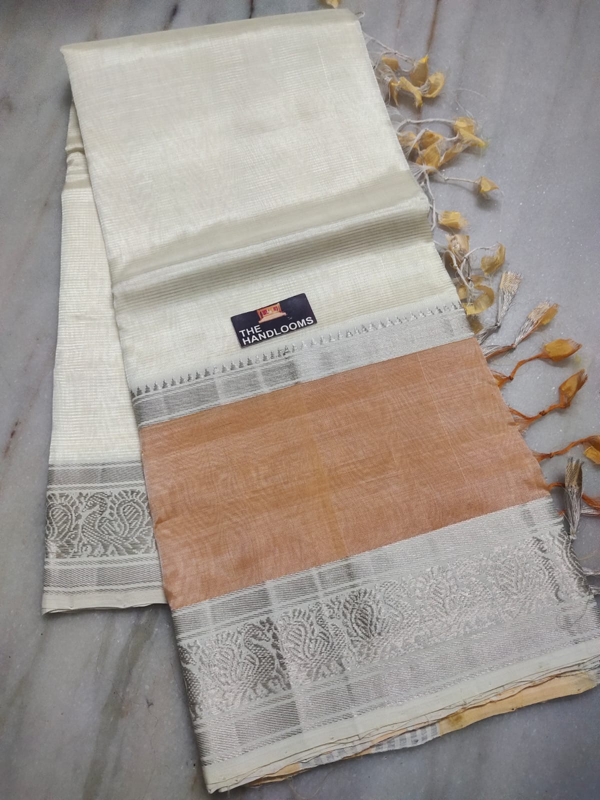Mangalagiri Handloom Pattu by Cotton Saree