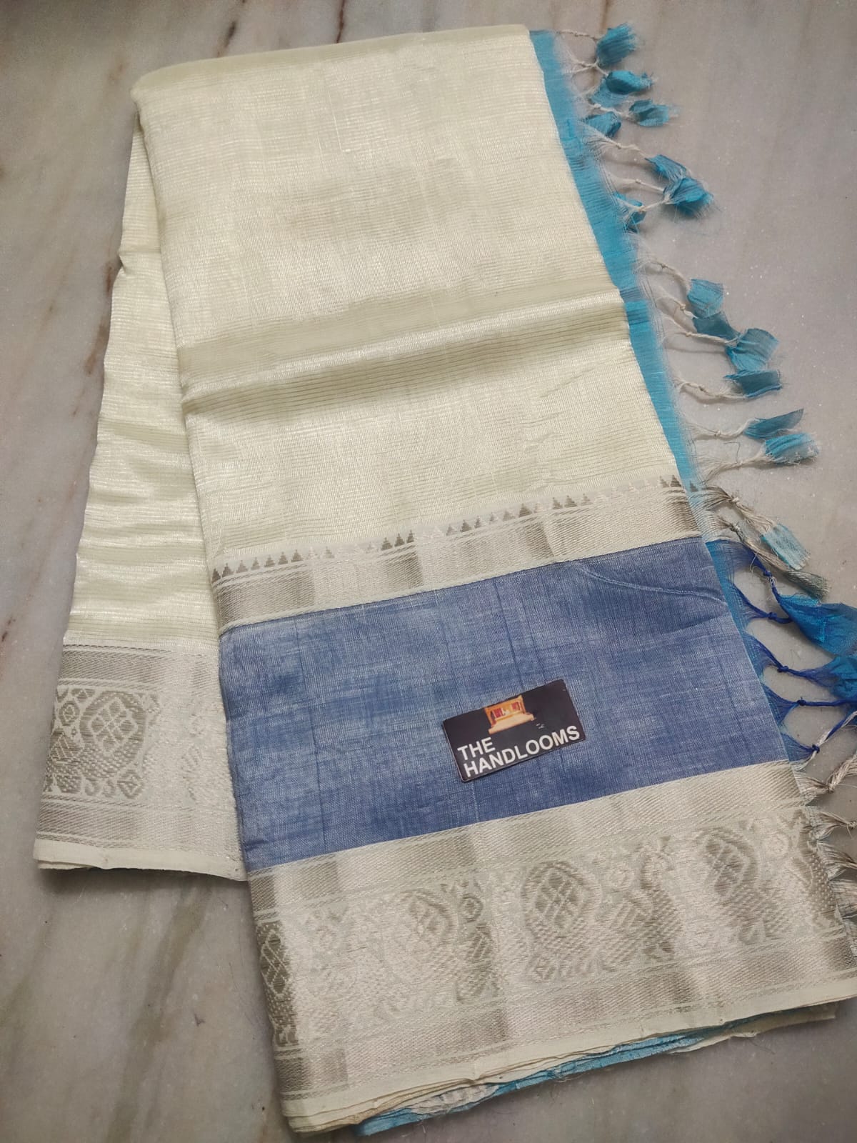 Mangalagiri Handloom Pattu by Cotton Saree