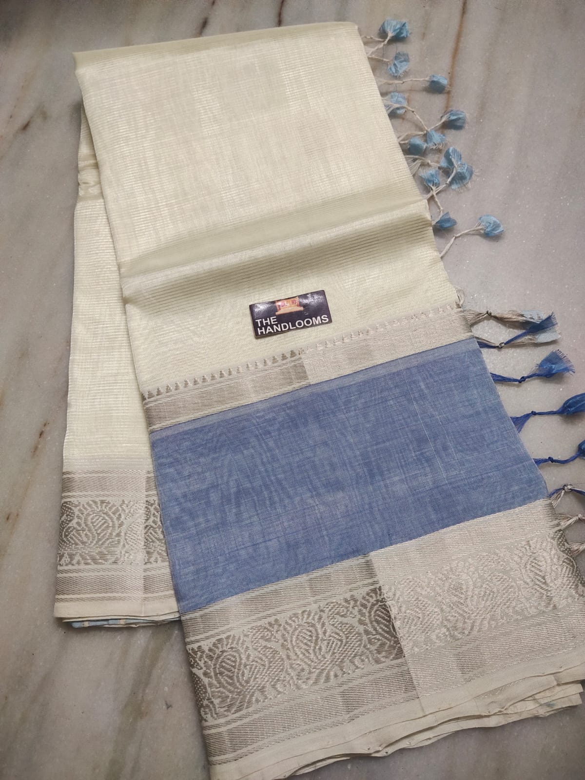 Mangalagiri Handloom Pattu by Cotton Saree