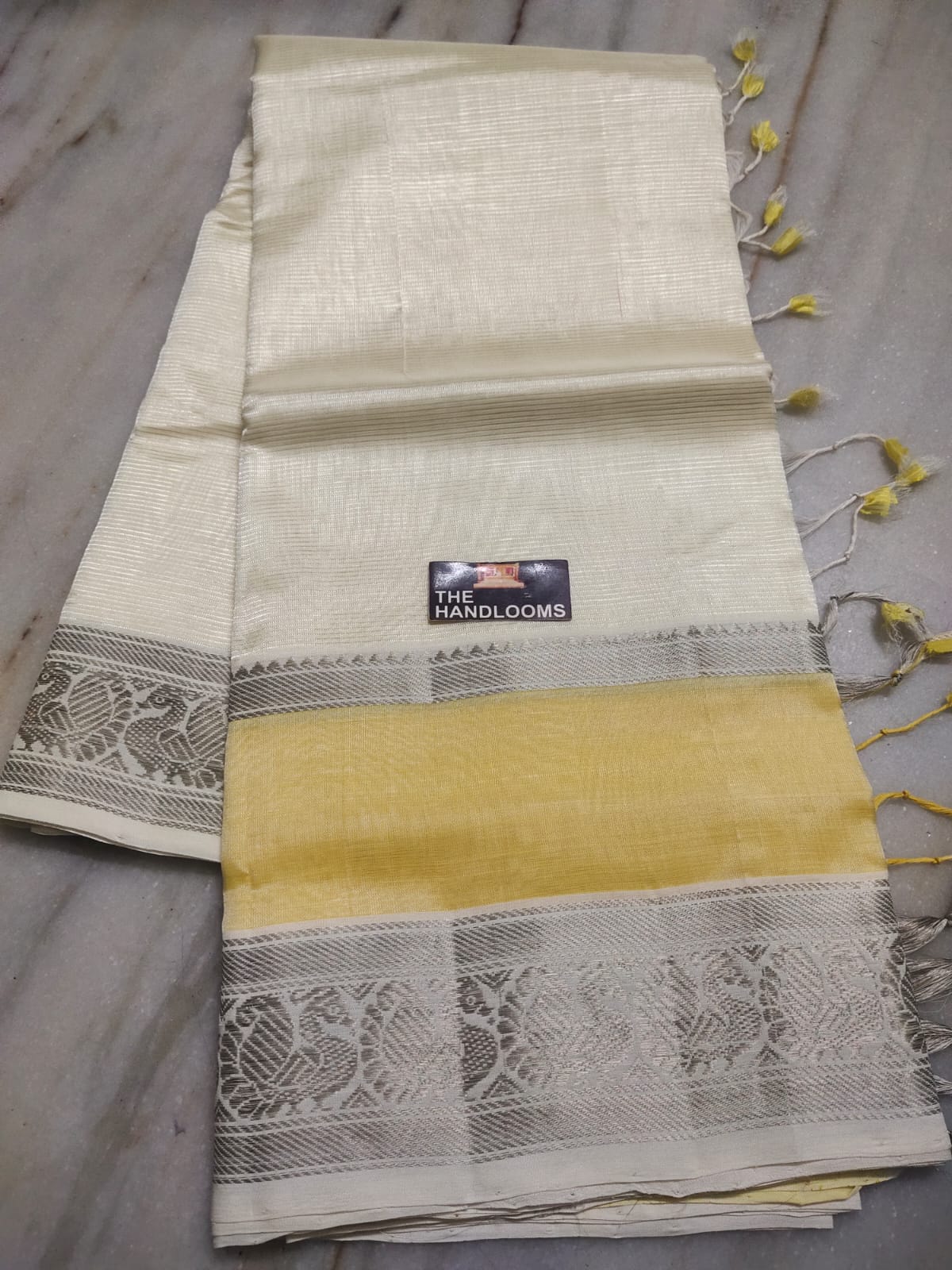 Mangalagiri Handloom Pattu by Cotton Saree