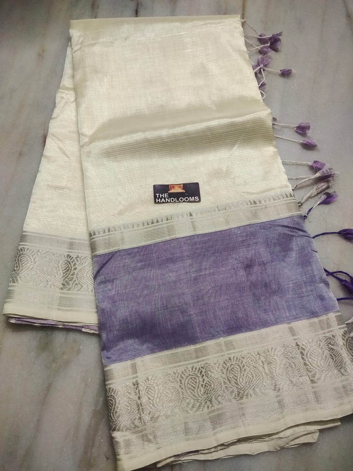 Mangalagiri Handloom Pattu by Cotton Saree