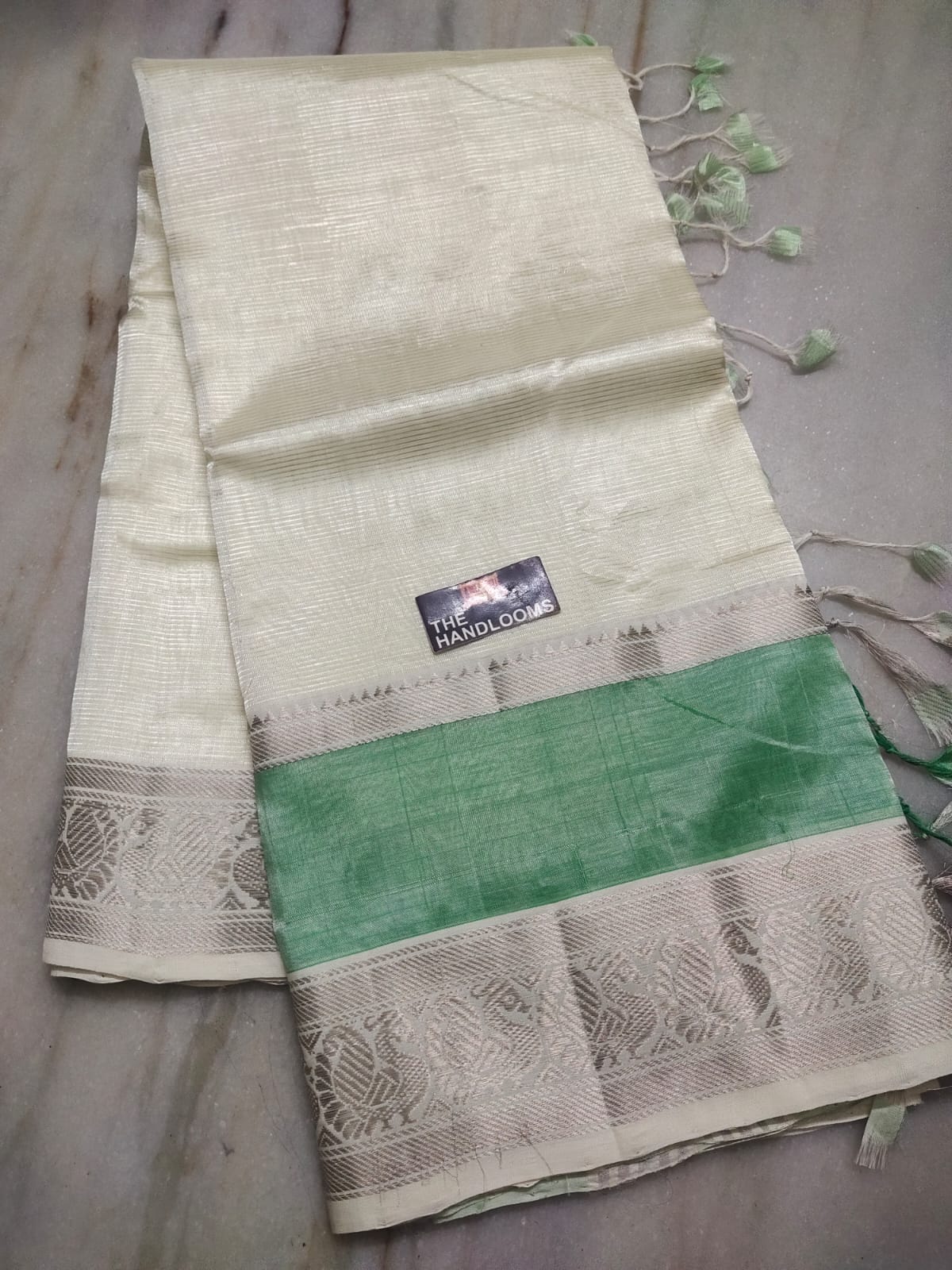 Mangalagiri Handloom Pattu by Cotton Saree