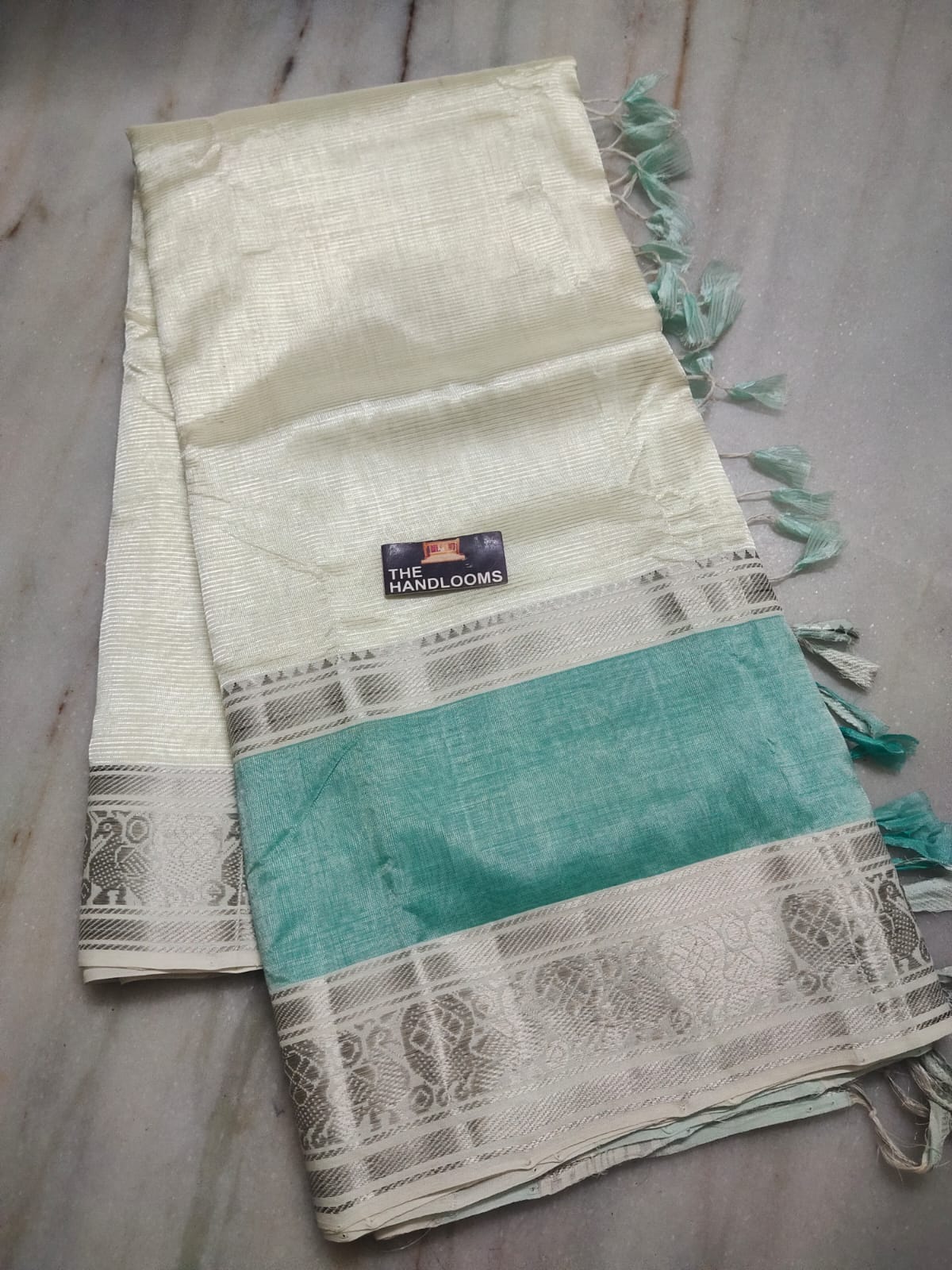Mangalagiri Handloom Pattu by Cotton Saree