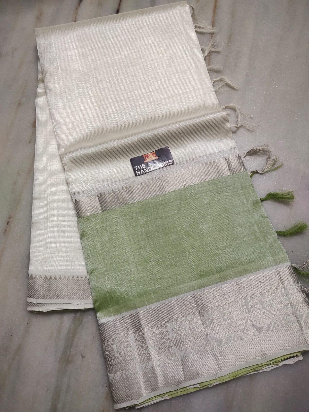 Mangalagiri Handloom Pattu by Cotton Saree