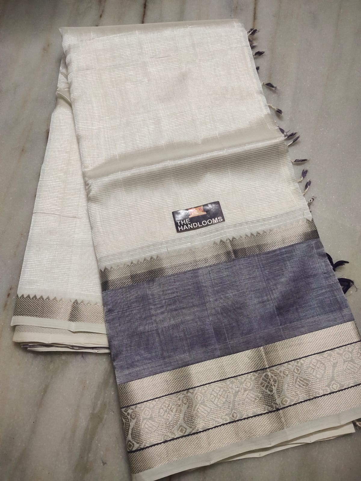Mangalagiri Handloom Pattu by Cotton Saree