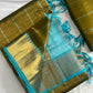Manglagiri handloom pattu by cotton saree