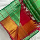 Manglagiri handloom pattu by cotton saree