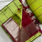 Manglagiri handloom pattu by cotton saree