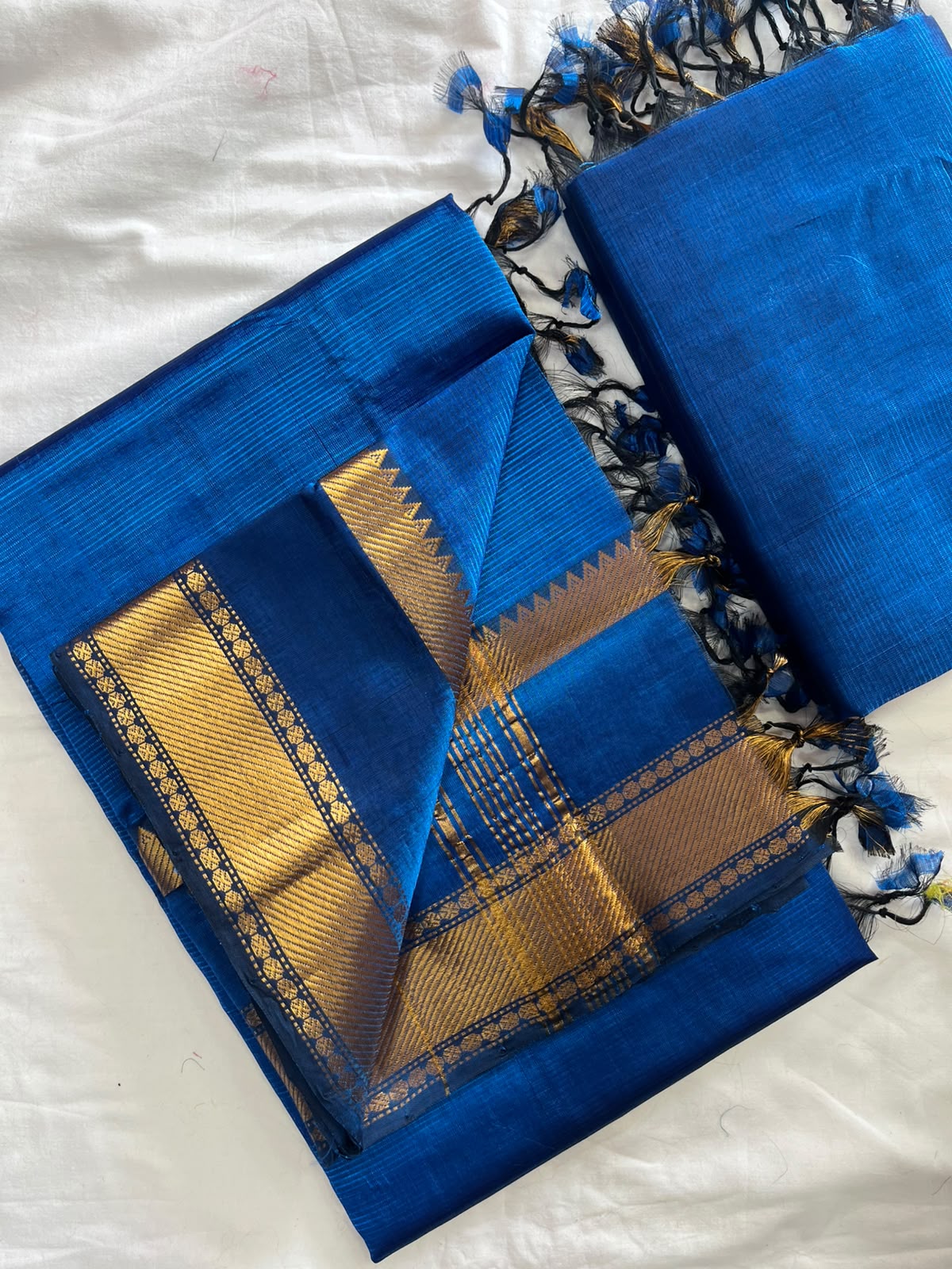 Mangalagiri Handloom Pattu by Cotton Saree