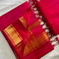 Mangalagiri Handloom Pattu by Cotton Saree