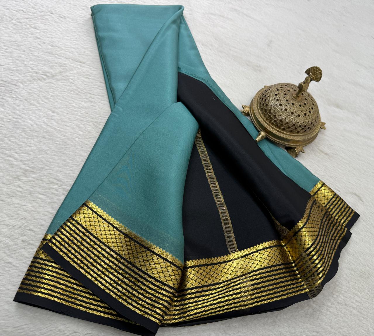 Pure mysore silk 60 count saree