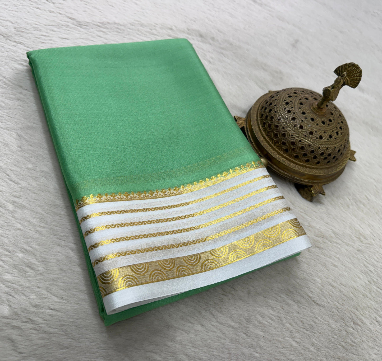 Pure mysore silk 60 count saree