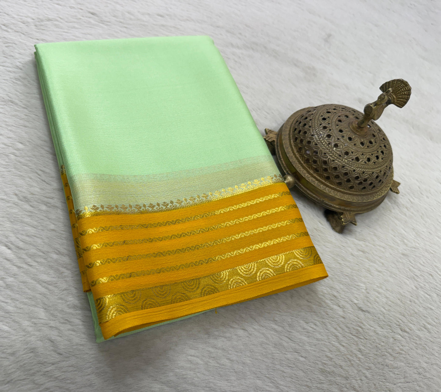 Pure mysore silk 60 count saree