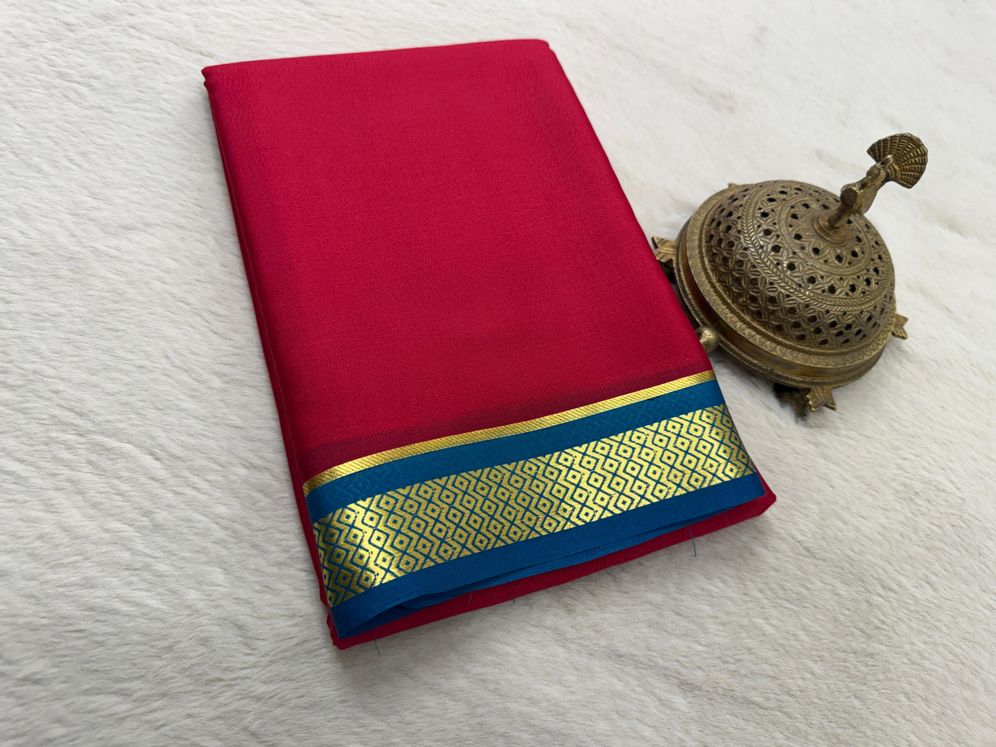 Pure mysore silk 60 count saree