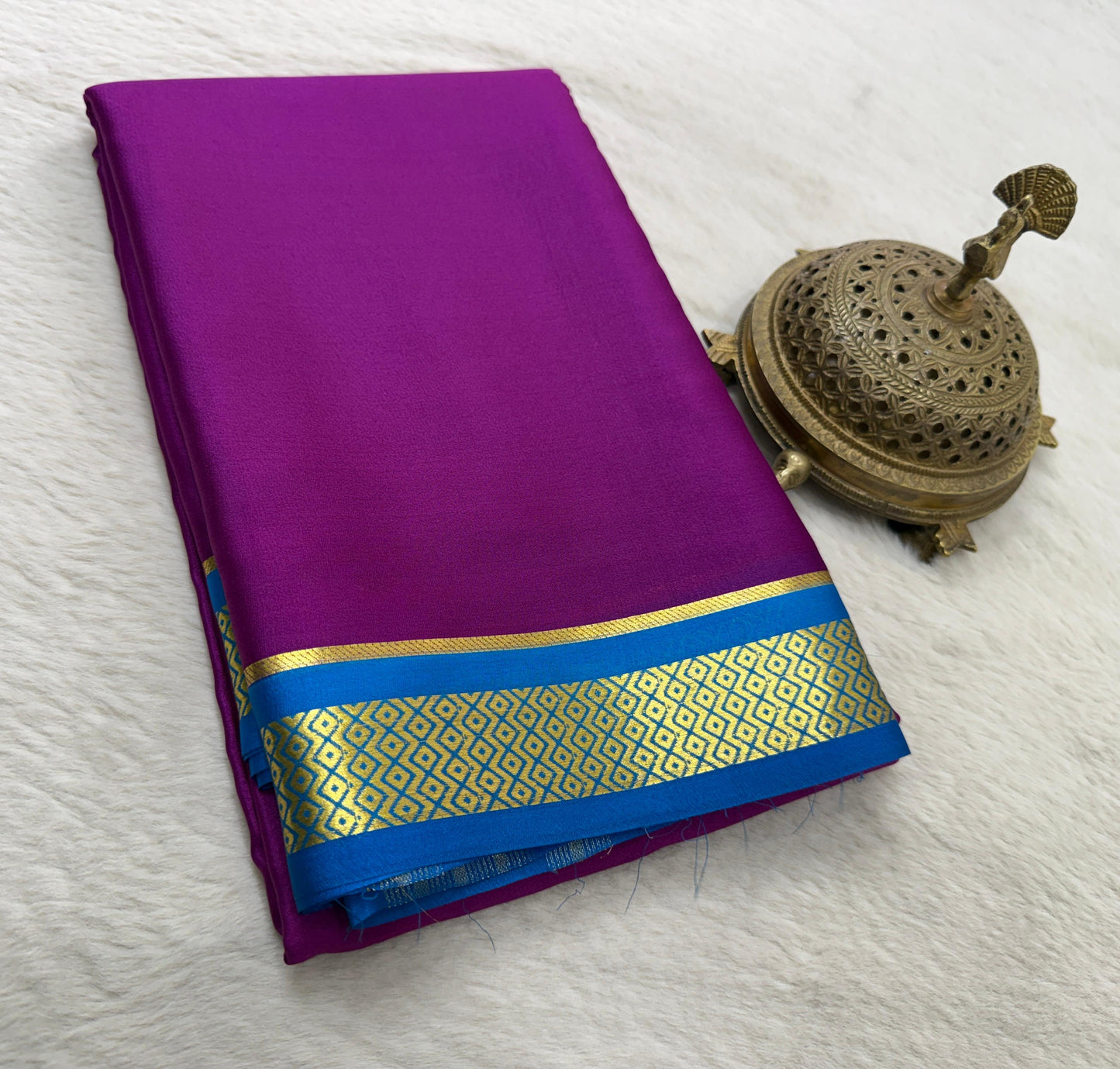 Pure mysore silk 60 count saree