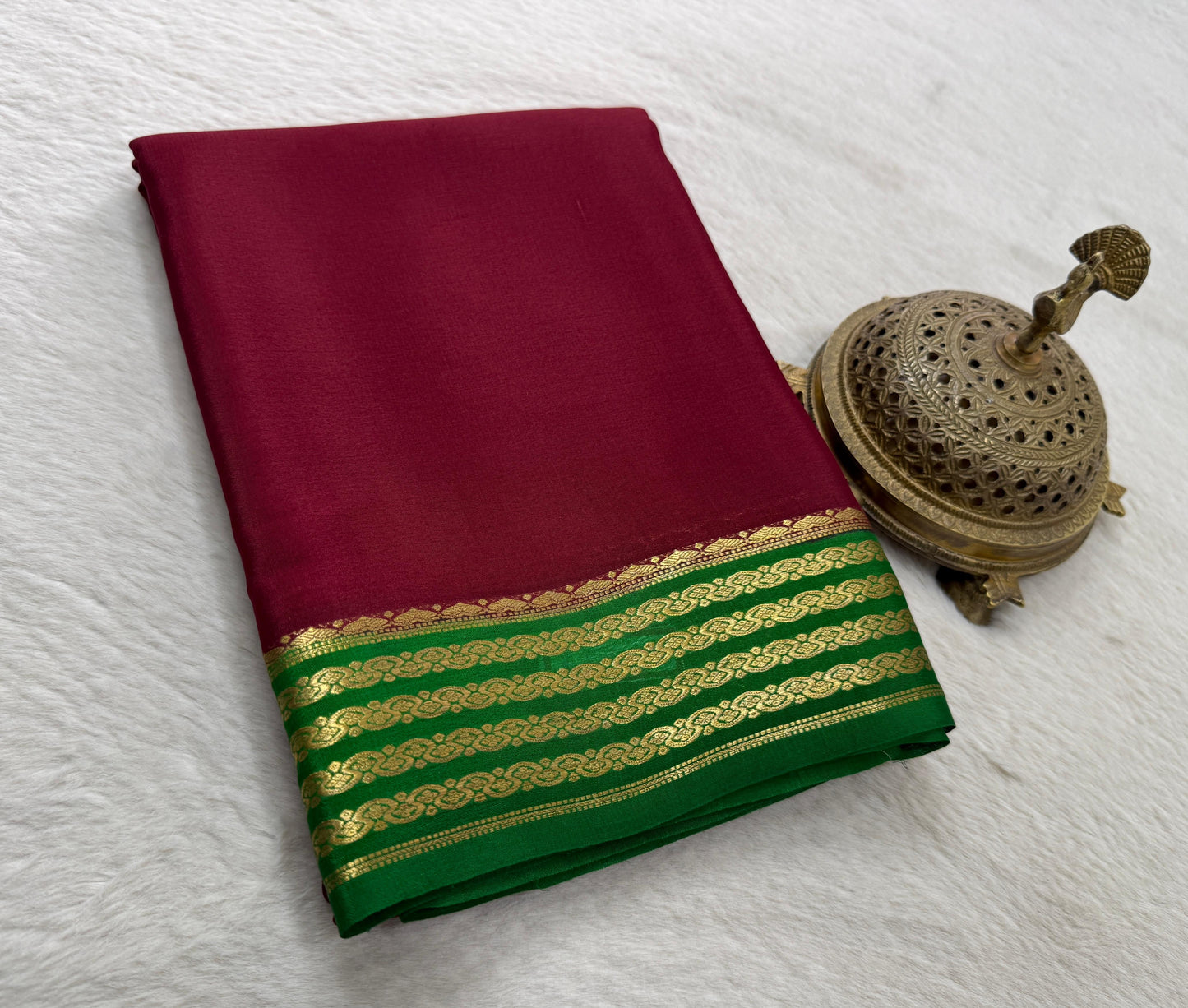 Pure mysore silk 60 count saree