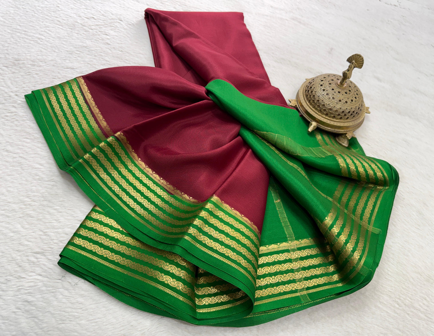 Pure mysore silk 60 count saree