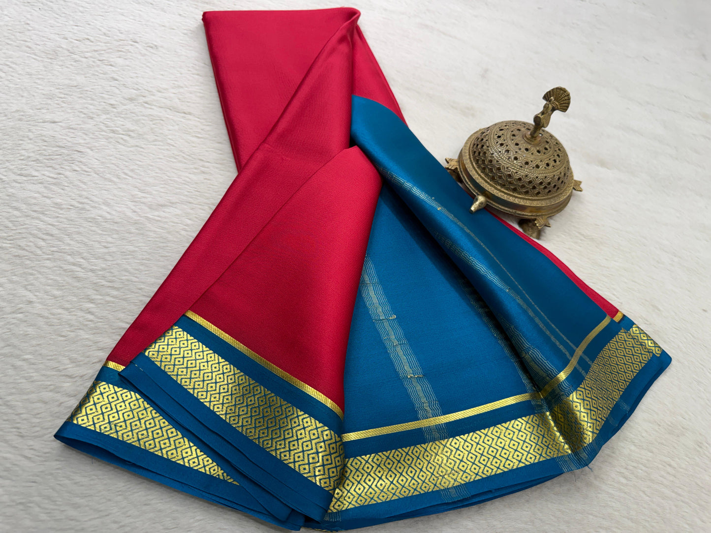 Pure mysore silk 60 count saree
