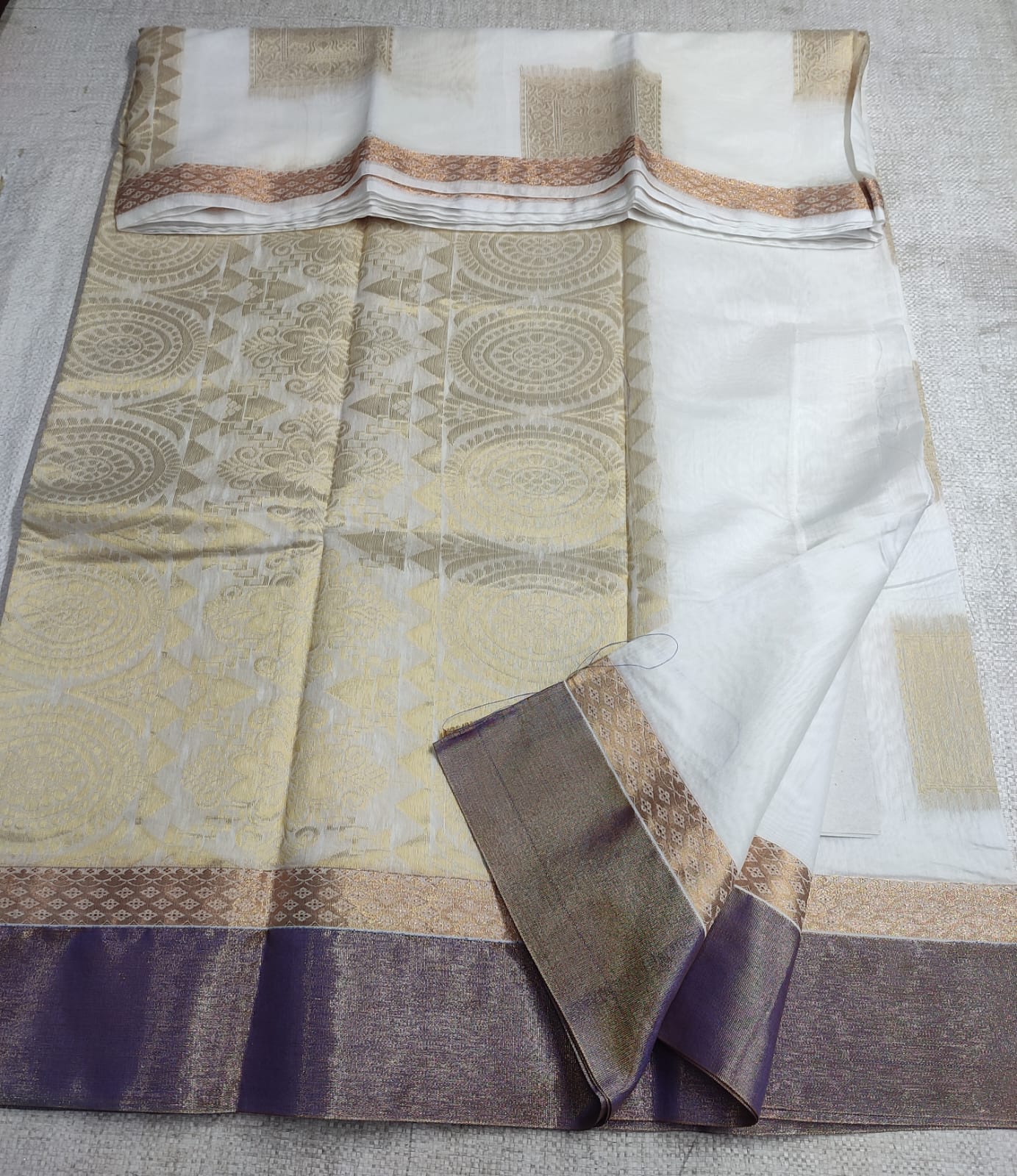 Korvai Style Cotton Saree