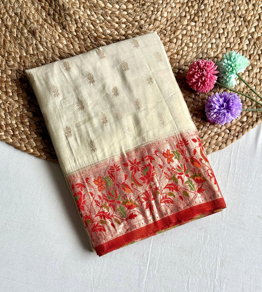 Paithani Tissue Zari Saree