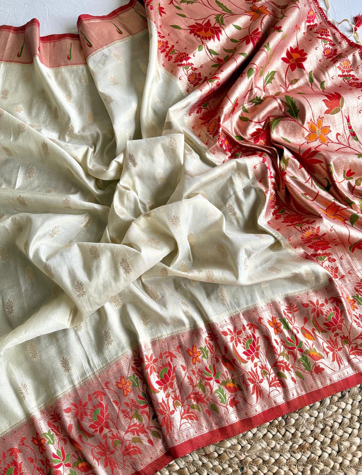 Paithani Tissue Zari Saree