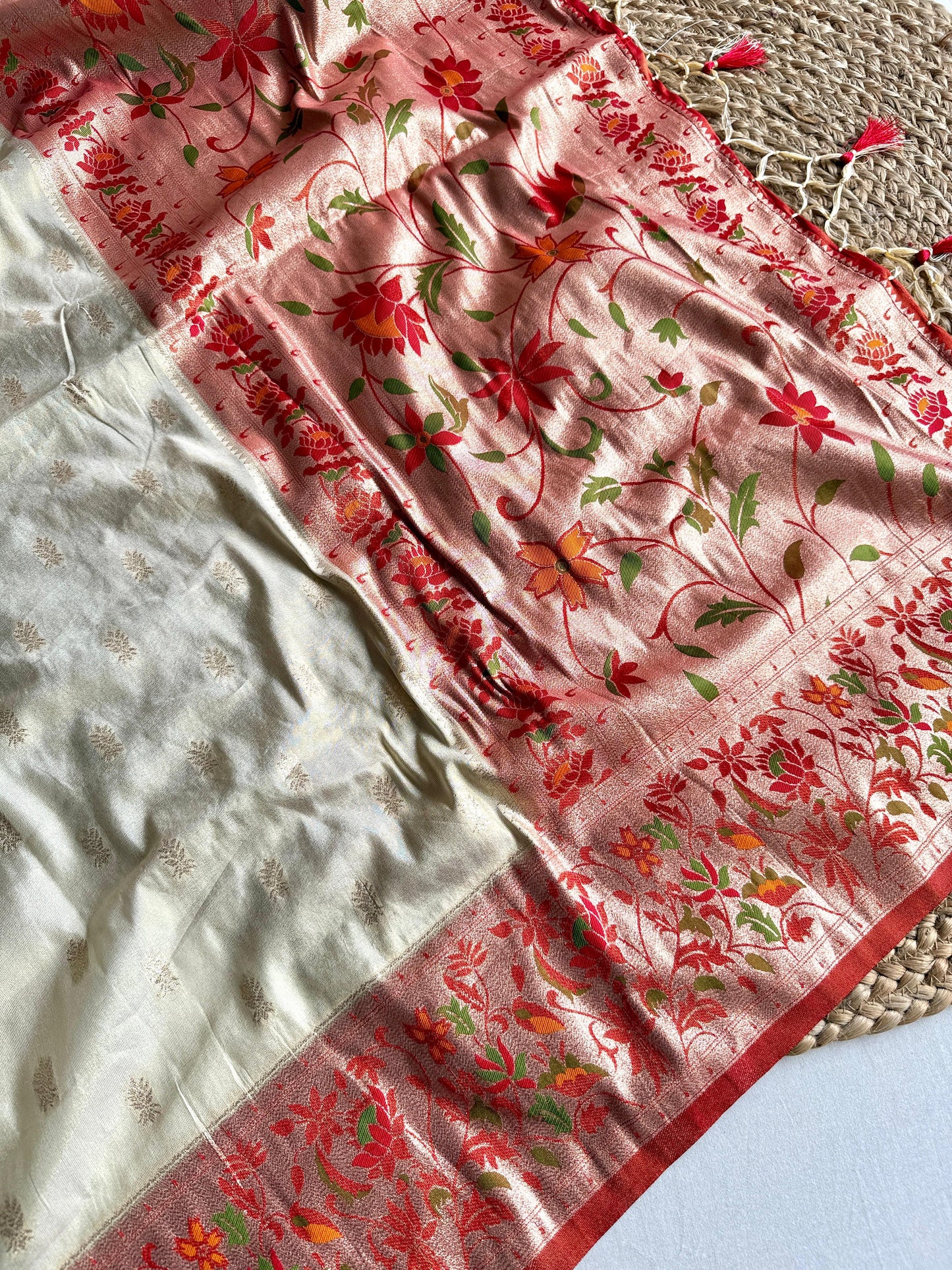 Paithani Tissue Zari Saree