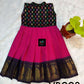 0 - 14 years sungudi cotton with jacquard fusion frock